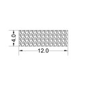 Gioăng cao su xốp EPDM CN -  4mm x 12mm