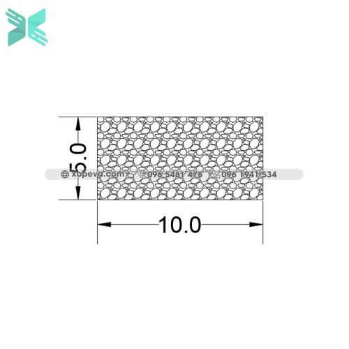 Gioăng cao su xốp EPDM CN 5x10