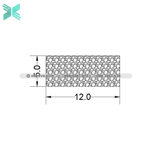 Gioăng cao su xốp EPDM CN 5x12