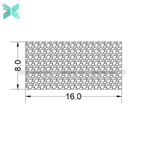 Gioăng cao su xốp EPDM 6x18