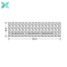 Gioăng cao su xốp EPDM CN -  8mm x 32mm Gioăng cao su xốp EPDM CN -  8mm x 32mm