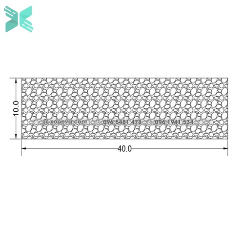 Gioăng cao su xốp EPDM CN -  10mm x 40mm