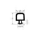  Gioăng silicon cửa lò nướng chữ T -  5mm x 11mm x 1mm
