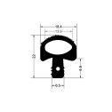 Gioăng silicon cửa lò nướng chữ T - 18.4mm x 22mm x 6.5mm