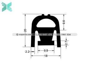 Gioăng silicon chữ A - 20mm x 18mm x 2.2mm Gioăng silicon chữ A - 20mm x 18mm x 2.2mm