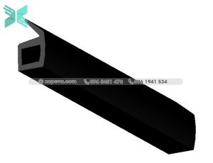Gioăng cao su EPDM chữ E - 13mm x 8.1mm x 1.6mm Gioăng cao su EPDM chữ E - 13mm x 8.1mm x 1.6mm
