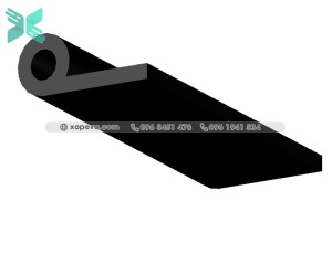 Cao su EPDM đùn chữ P - 15mm x1.5mm Cao su EPDM đùn chữ P - 15mm x1.5mm