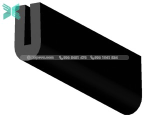 Gioăng EPDM nẹp kính chữ U - 5.6mm x 9.8mmm