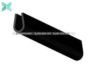 Gioăng EPDM nẹp kính chữ U - 3mm x 5mm Gioăng EPDM nẹp kính chữ U - 3mm x 5mm