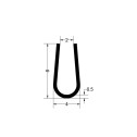 Gioăng cao su EPDM nẹp chữ U  - 4mm x 8mm