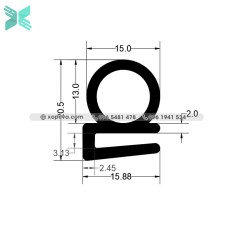 Gioăng silicon chữ E - 15.88x20.5x2 Gioăng silicon chữ E - 15.88x20.5x2