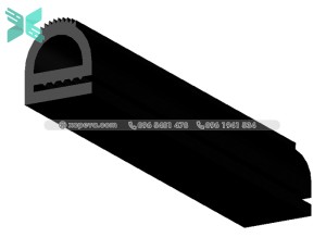 Gioăng silicon chữ E - 15x14.3x2
