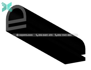 Gioăng silicon chữ E - 16x15x2