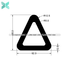 Gioăng cao su chữ D - 92x95x12.5 Gioăng cao su chữ D - 92x95x12.5