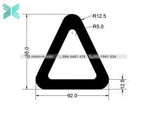 Gioăng cao su chữ D - 92x95x12.5 Gioăng cao su chữ D - 92x95x12.5