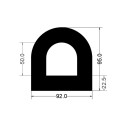 Gioăng cao su chữ D - 92x95x22.5