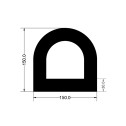 Gioăng cao su EPDM chữ D - 150x150x30