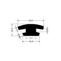 Gioăng cao su EPDM chữ H - 23x10.3x2.7