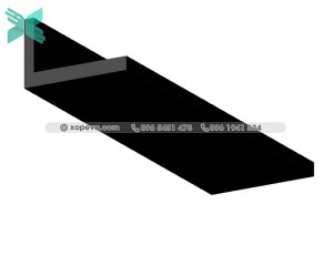 Gioăng cao su EPDM chèn cửa chữ L - 17x8.8x1.8 Gioăng cao su EPDM chèn cửa chữ L - 17x8.8x1.8