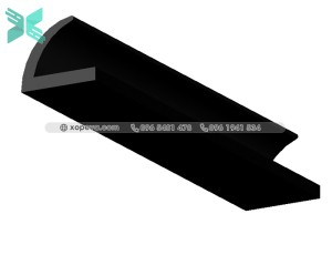 Gioăng cao su EPDM chèn cửa chữ L - 17x13x2.5 Gioăng cao su EPDM chèn cửa chữ L - 17x13x2.5