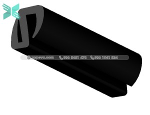 Gioăng cao su EPDM cho kính chữ S - 21x10.7x3.1 Gioăng cao su EPDM cho kính chữ S - 21x10.7x3.1