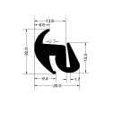 Gioăng cao su cho cửa chữ S - 20x20x5.5