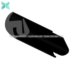 Gioăng cao su cho cửa chữ S - 20x20x5.5 Gioăng cao su cho cửa chữ S - 20x20x5.5