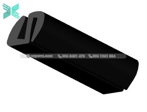 Gioăng cao su cho cửa chữ S - 21.6x15x3 Gioăng cao su cho cửa chữ S - 21.6x15x3
