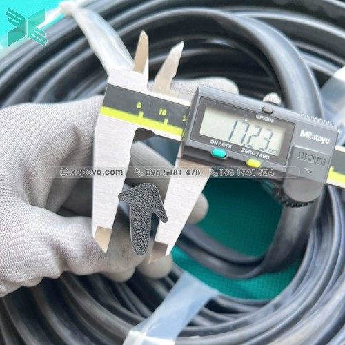 Gioăng cao su xốp EPDM chữ T 22x17x4