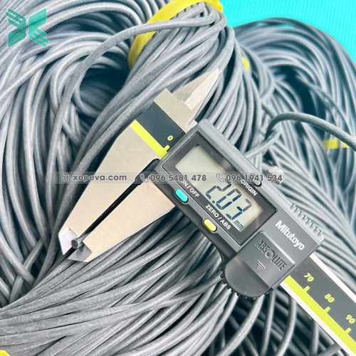 Gioăng cao su xốp EPDM phi 2