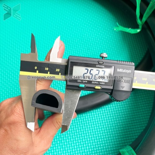 Gioăng cao su EPDM chữ D 25x15x10