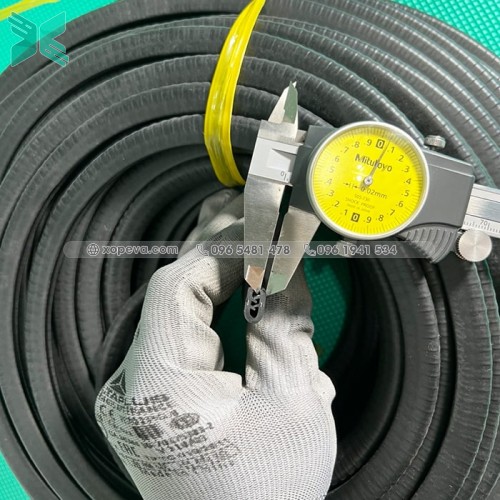 Gioăng cao su da rắn chữ U 7.5x12x2