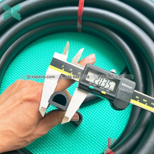 Gioăng cao su EPDM chữ D 15x20x3
