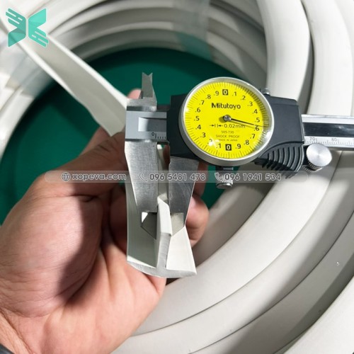 Gioăng cao su EPDM màu trắng chữ T 25x19x4