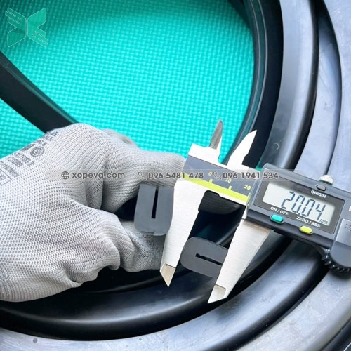 Gioăng cao su EPDM chữ U 15x20x2