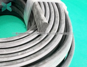 Gioăng cao su xốp EPDM chữ D 10x20 Gioăng cao su xốp EPDM chữ D 10x20