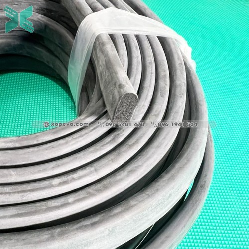 Gioăng cao su xốp EPDM chữ D 10x20