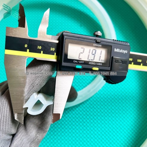 Gioăng silicon trắng 12x13x4