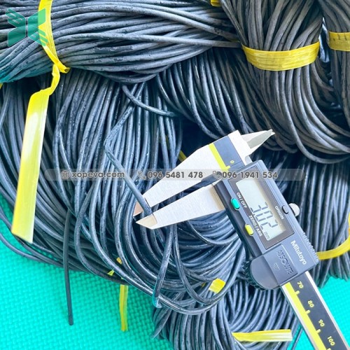 Gioăng cao su xốp EPDM đen phi 3