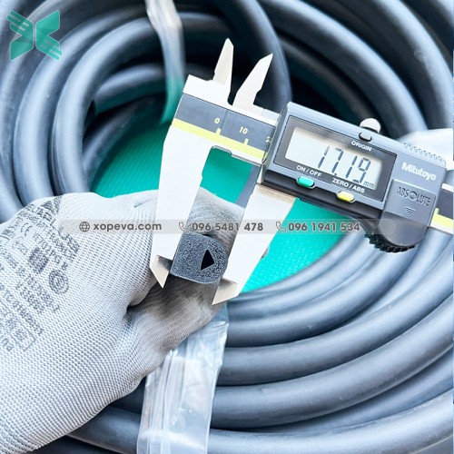 Gioăng cao su xốp EPDM chữ D 15x17x6