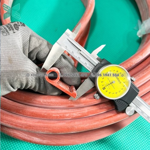 Gioăng silicon đỏ sắt chữ P 39x15x3 