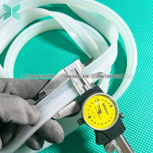 Gioăng silicon trắng nối nhiệt chữ U 6.5x21x4.5