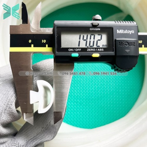Gioăng silicon trắng chữ D 10x15x1.5