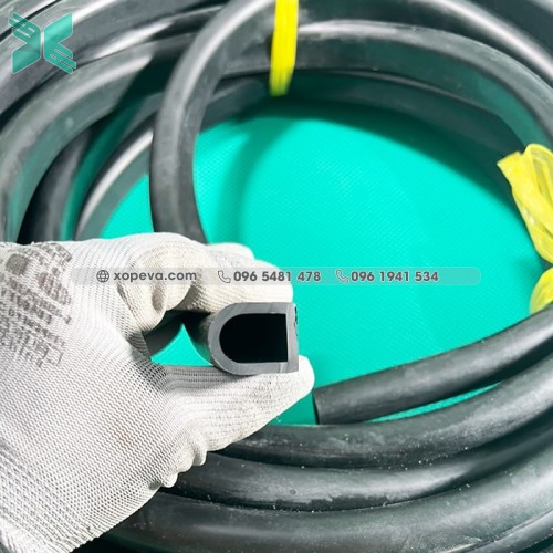 Gioăng cao su EPDM đen chữ D 20x25x3
