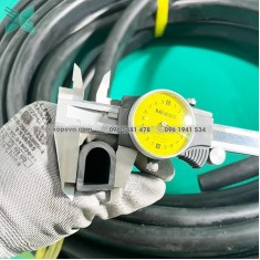 Gioăng cao su EPDM đen chữ D 20x25x3 Gioăng cao su EPDM đen chữ D 20x25x3