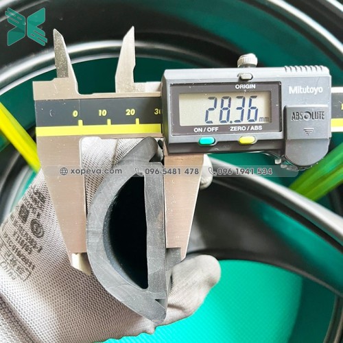 Gioăng cao su EPDM chữ D 66x28x6