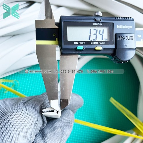 Gioăng cao su EPDM trắng chữ U 6.5x13.8x1.6