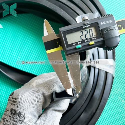 Gioăng cao su EPDM chữ U 24x10x2