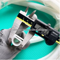 Gioăng silicon trắng chữ E 20x18x2