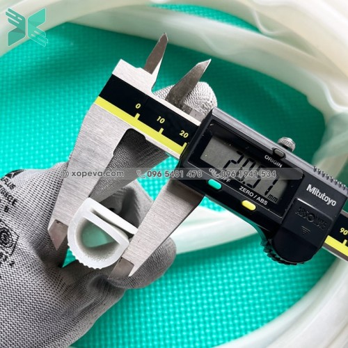 Gioăng silicon trắng chữ E 20x18x2